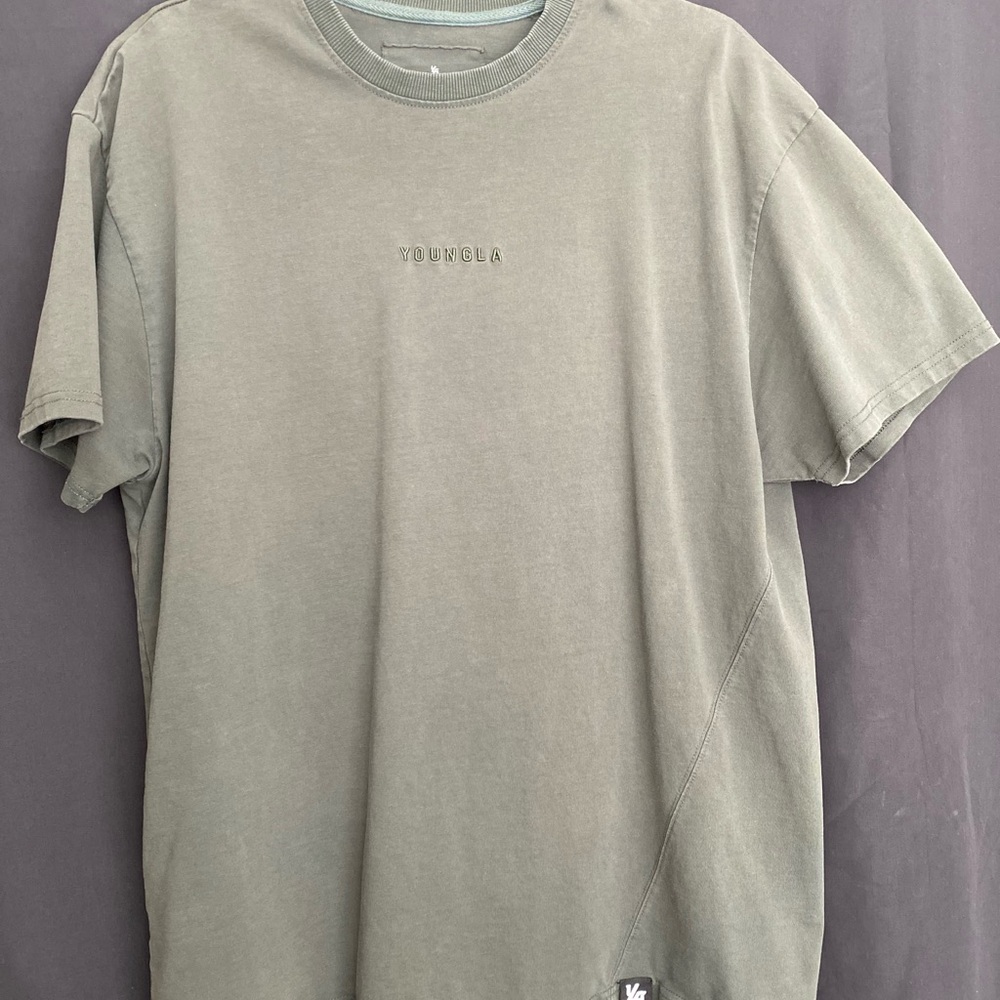YoungLA Men's Sage Green Short Sleeve Tee